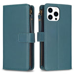 Custodia portafoglio in pelle per iPhone 15