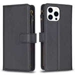 Custodia portafoglio in pelle per iPhone 15