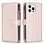 Custodia portafoglio in pelle per iPhone 15