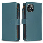 Custodia portafoglio in pelle per iPhone 15