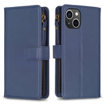 Custodia portafoglio in pelle per iPhone 15
