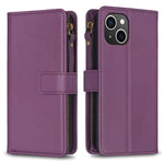 Custodia portafoglio in pelle per iPhone 15