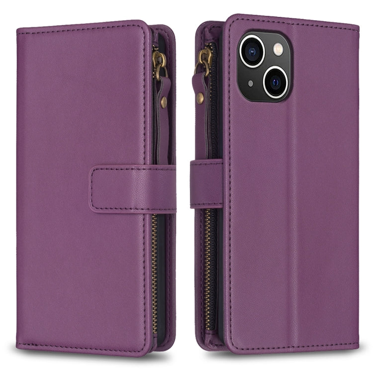 Custodia portafoglio in pelle per iPhone 15