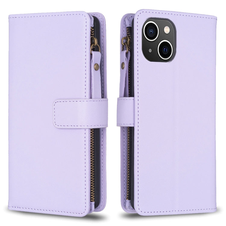 Custodia portafoglio in pelle per iPhone 15