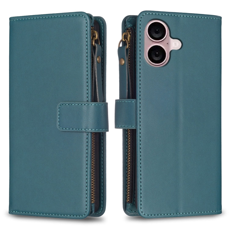 Custodia portafoglio in pelle per iPhone 16 compatibile