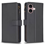 Custodia portafoglio in pelle per iPhone 16 compatibile