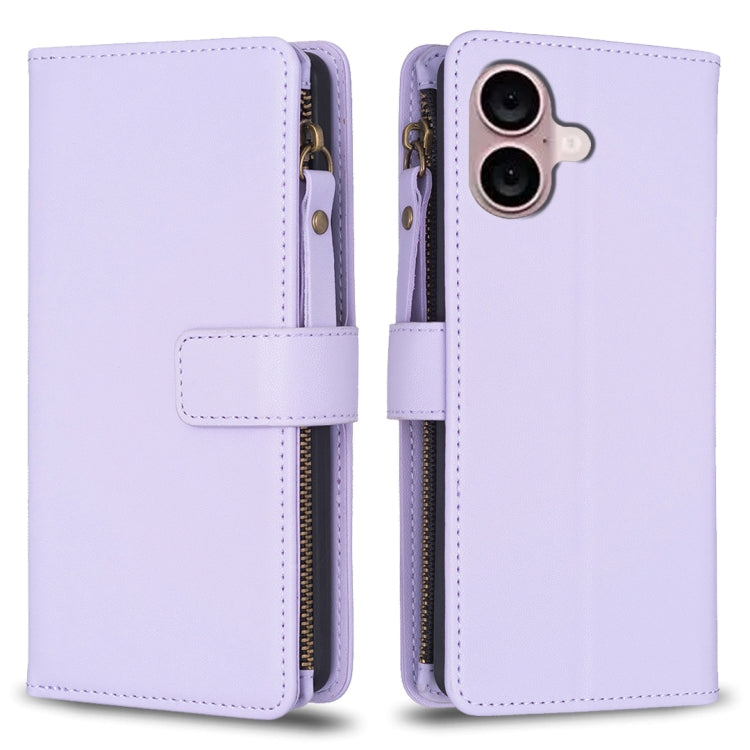 Custodia portafoglio in pelle per iPhone 16 compatibile