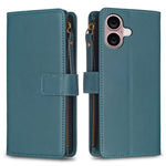 Custodia portafoglio in pelle per iPhone 16 compatibile