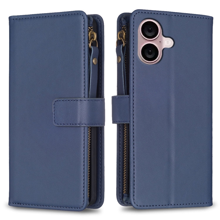 Custodia portafoglio in pelle per iPhone 16 compatibile