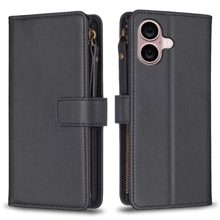 Custodia portafoglio in pelle per iPhone 16 compatibile