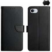 Custodia flip in vera pelle per iPhone 16 e 15