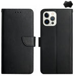 Custodia portafoglio in vera pelle per iPhone 15 e 16