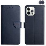 Custodia portafoglio in vera pelle per iPhone 15 e 16