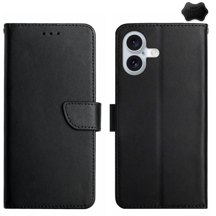 Custodia portafoglio in vera pelle per iPhone 15 e 16