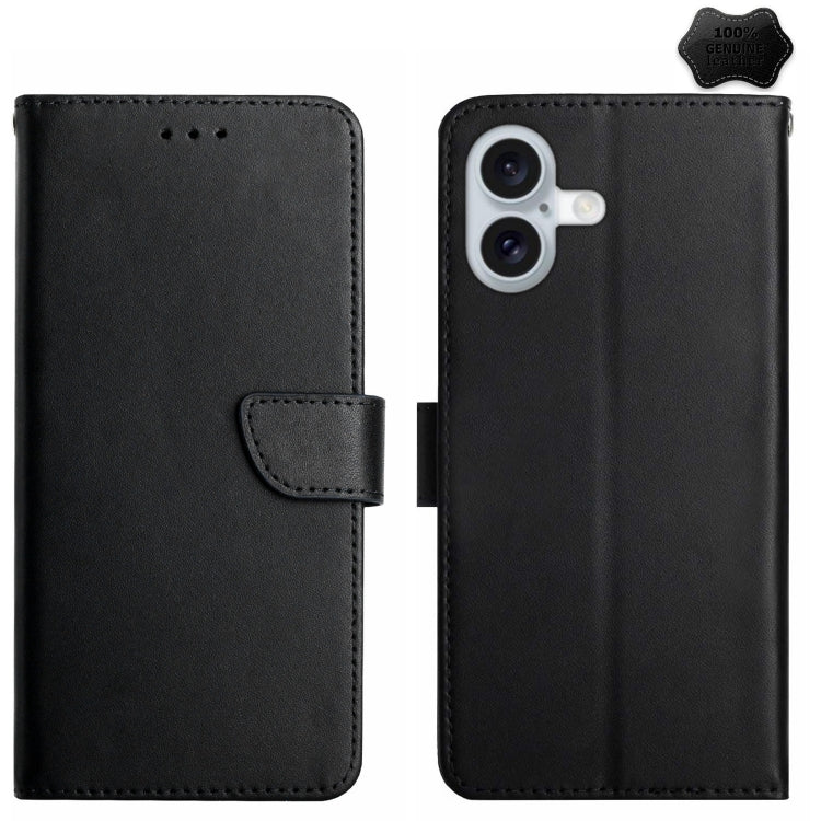 Custodia portafoglio in vera pelle per iPhone 15 e 16