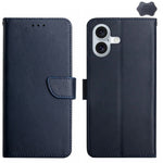 Custodia portafoglio in vera pelle per iPhone 15 e 16