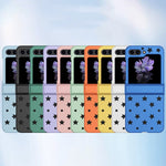 Custodia per telefono antiurto con motivo a stella in PC, For Samsung Galaxy Z Flip5