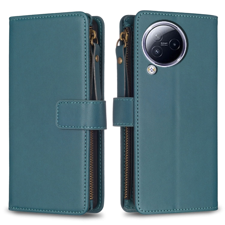 Custodia portafoglio in pelle con 9 slot per Xiaomi Poco F5