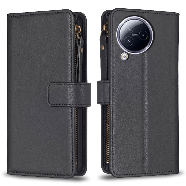 Custodia portafoglio in pelle con 9 slot per Xiaomi Poco F5