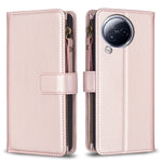Custodia portafoglio in pelle con 9 slot per Xiaomi Poco F5