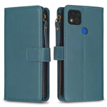 Custodia portafoglio in pelle con 9 slot carte per Xiaomi Redmi 9