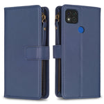 Custodia portafoglio in pelle con 9 slot carte per Xiaomi Redmi 9