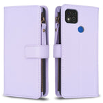 Custodia portafoglio in pelle con 9 slot carte per Xiaomi Redmi 9