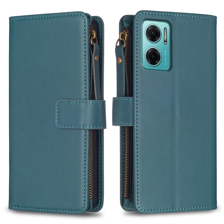 Custodia portafoglio in pelle con 9 slot per Xiaomi