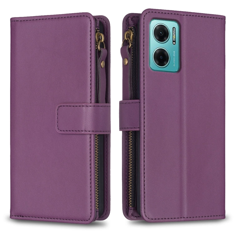 Custodia portafoglio in pelle con 9 slot per Xiaomi