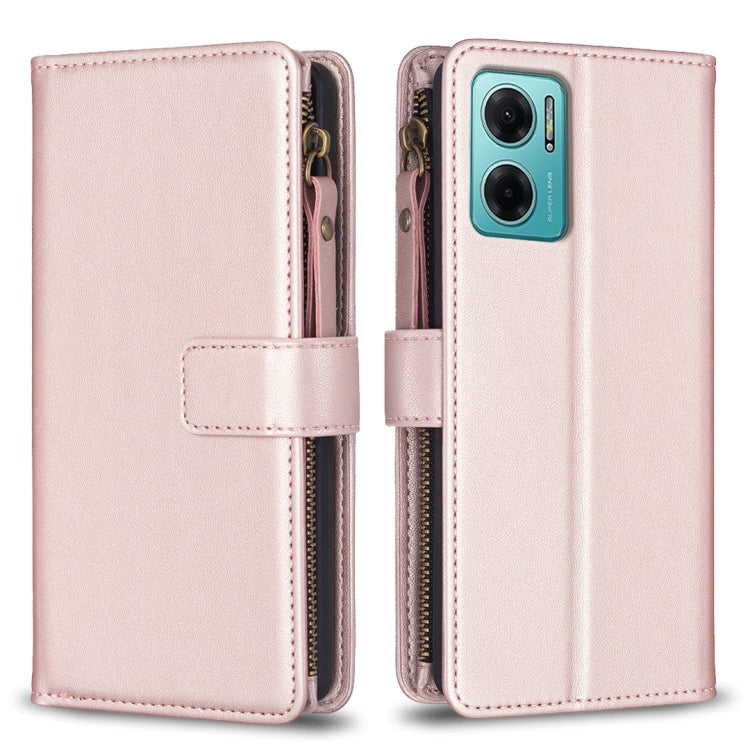Custodia portafoglio in pelle con 9 slot per Xiaomi