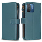 Custodia per telefono a conchiglia in pelle con portafoglio con cerniera a 9 slot per schede, For Xiaomi Redmi 12C, For Xiaomi 13 Lite, For Xiaomi Redmi K60 / K60 Pro, For Xiaomi 13 Pro