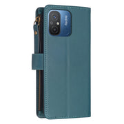 Custodia per telefono a conchiglia in pelle con portafoglio con cerniera a 9 slot per schede, For Xiaomi Redmi 12C, For Xiaomi 13 Lite, For Xiaomi Redmi K60 / K60 Pro, For Xiaomi 13 Pro