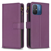 Custodia per telefono a conchiglia in pelle con portafoglio con cerniera a 9 slot per schede, For Xiaomi Redmi 12C, For Xiaomi 13 Lite, For Xiaomi Redmi K60 / K60 Pro, For Xiaomi 13 Pro
