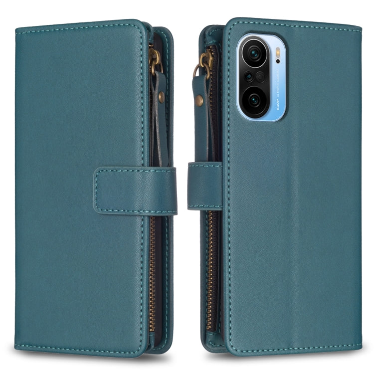 Custodia portafoglio in pelle con 9 slot per Xiaomi