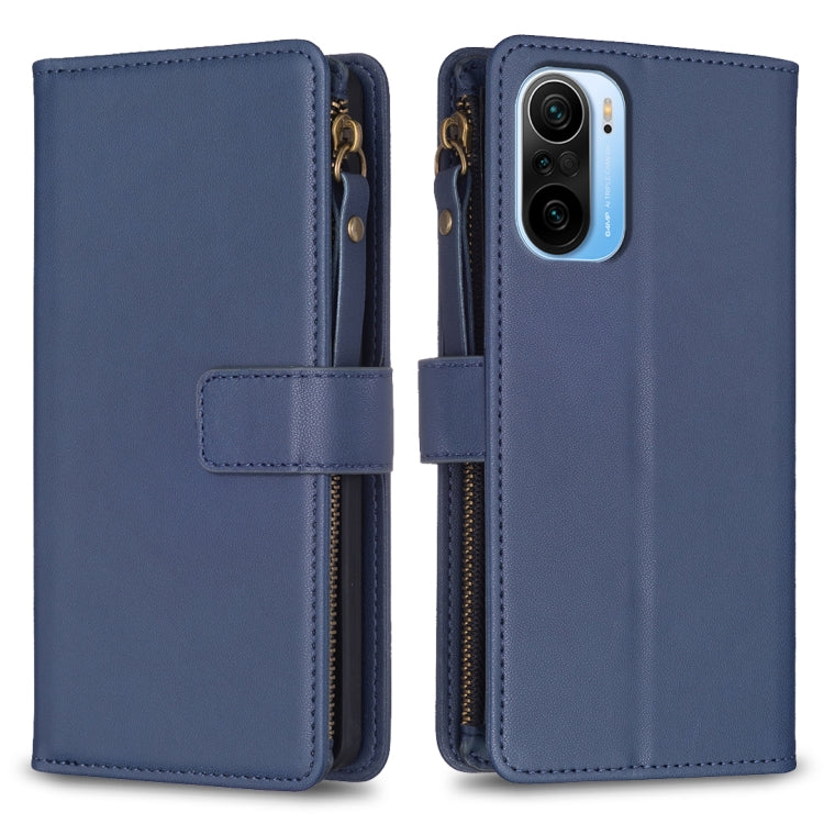 Custodia portafoglio in pelle con 9 slot per Xiaomi