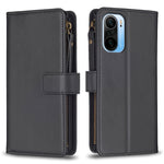 Custodia portafoglio in pelle con 9 slot per Xiaomi