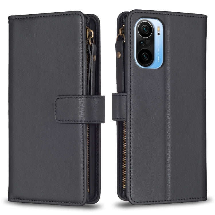 Custodia portafoglio in pelle con 9 slot per Xiaomi