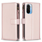 Custodia portafoglio in pelle con 9 slot per Xiaomi