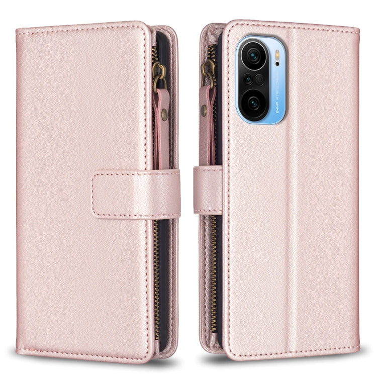 Custodia portafoglio in pelle con 9 slot per Xiaomi