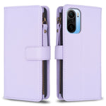 Custodia portafoglio in pelle con 9 slot per Xiaomi