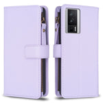 Custodia portafoglio in pelle con 9 slot per Xiaomi Redmi 12C
