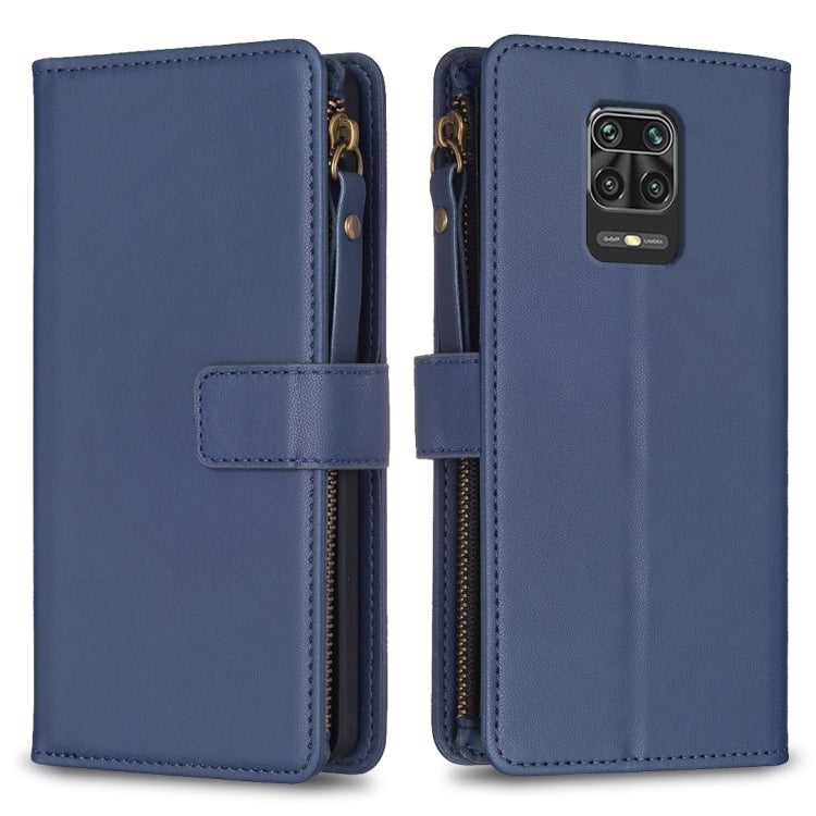 Custodia portafoglio in pelle con 9 slot carte per Xiaomi Redmi 9
