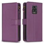 Custodia portafoglio in pelle con 9 slot carte per Xiaomi Redmi 9