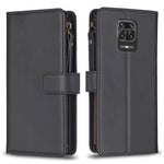 Custodia portafoglio in pelle con 9 slot carte per Xiaomi Redmi 9