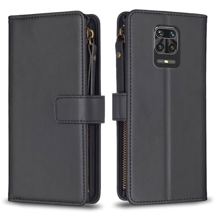 Custodia portafoglio in pelle con 9 slot carte per Xiaomi Redmi 9