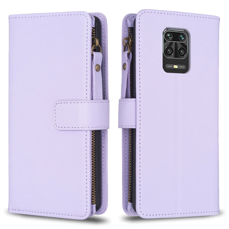 Custodia portafoglio in pelle con 9 slot carte per Xiaomi Redmi 9
