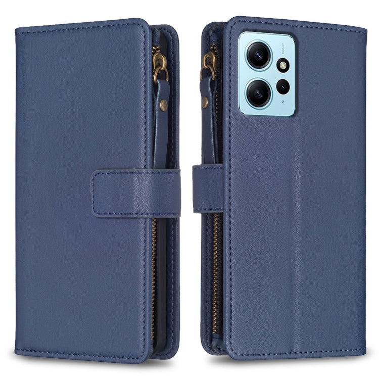 Custodia portafoglio in pelle con 9 slot per Xiaomi Poco F5