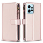 Custodia portafoglio in pelle con 9 slot per Xiaomi Poco F5