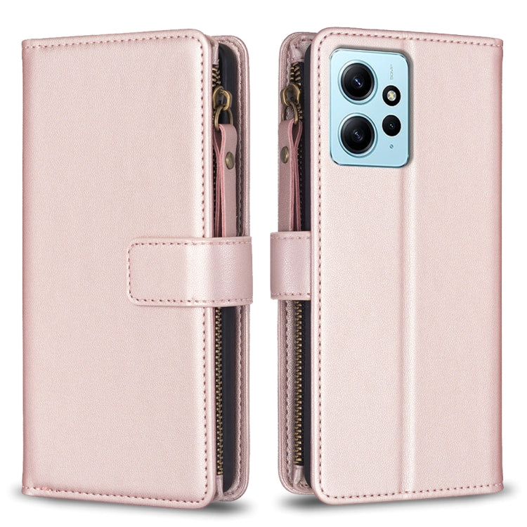 Custodia portafoglio in pelle con 9 slot per Xiaomi Poco F5
