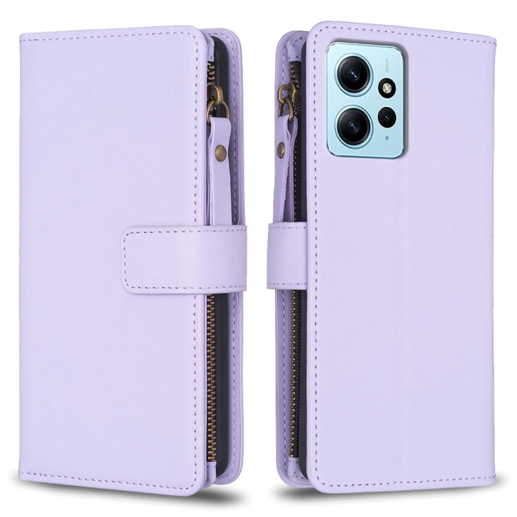 Custodia portafoglio in pelle con 9 slot per Xiaomi Poco F5